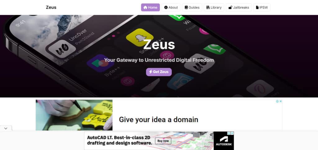 Zeus Best Tweaked Apps For IOS