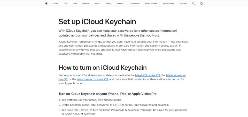 iCloud Keychain Ipad Apps Productivity