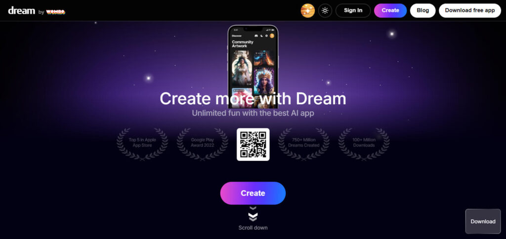 Dream by WOMBO Free Ios Apps To Create Realistic Images