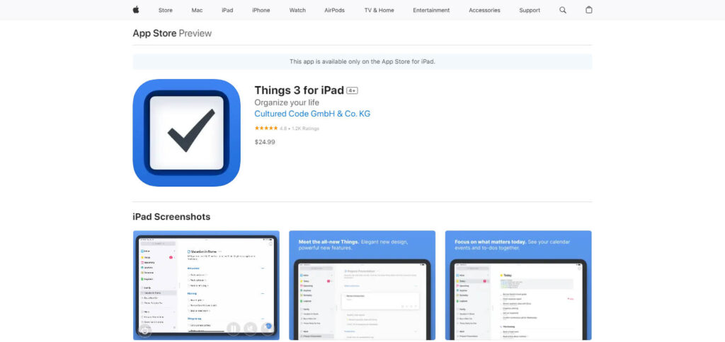 Things Ipad Apps Productivity