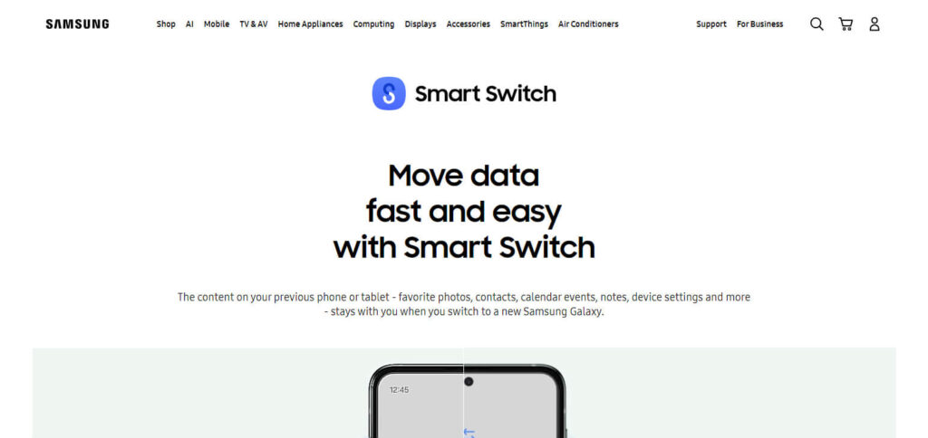 Samsung Smart Switch Apps To Transfer Data From Android To Android
