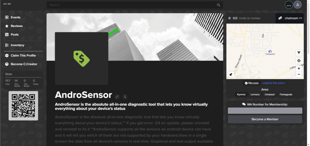 AndroSensor Android Level App