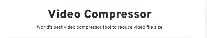 Video Converter and Compressor