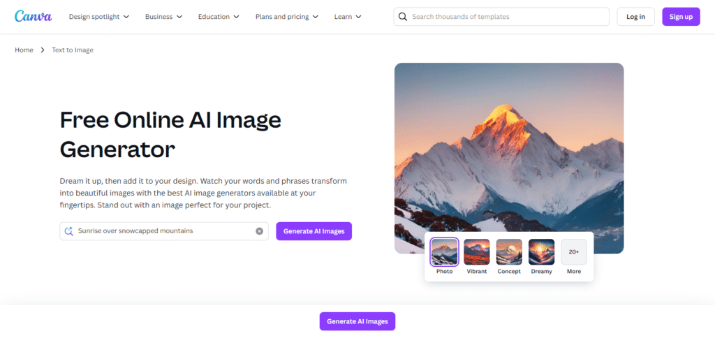 Canvas AI Free Ios Apps To Create Realistic Images