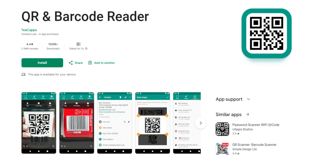 QR Scanner & Barcode Reader Best Barcode Scanner App For Android