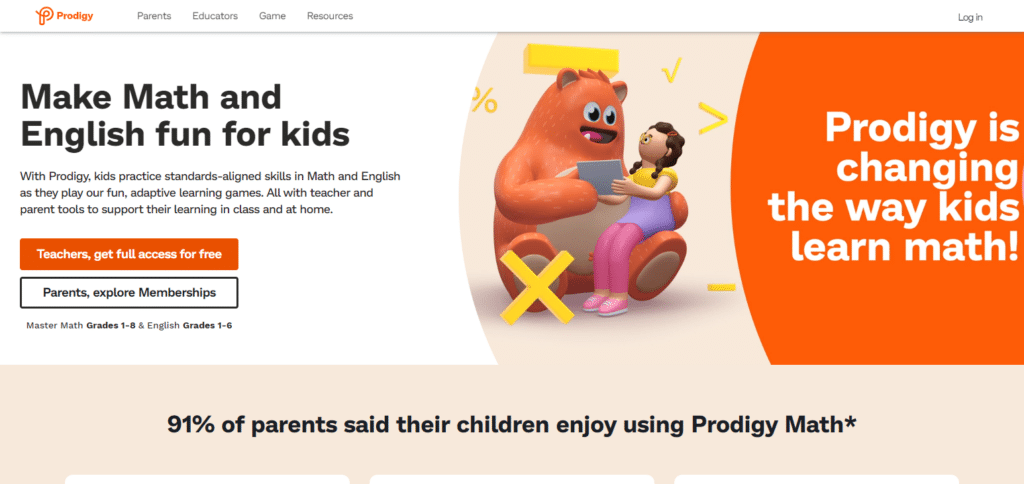 Prodigy Math Educational Apps For 4 Year Olds