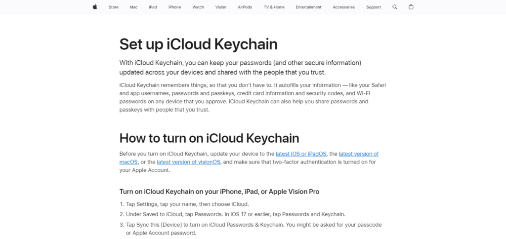 iCloud Keychain Ipad Apps Productivity