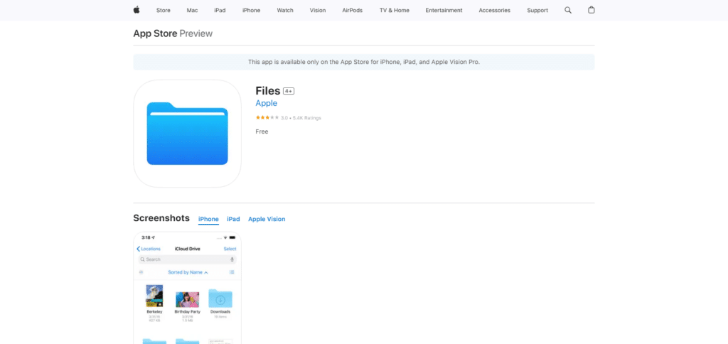 Apple Files Ipad Apps Productivity