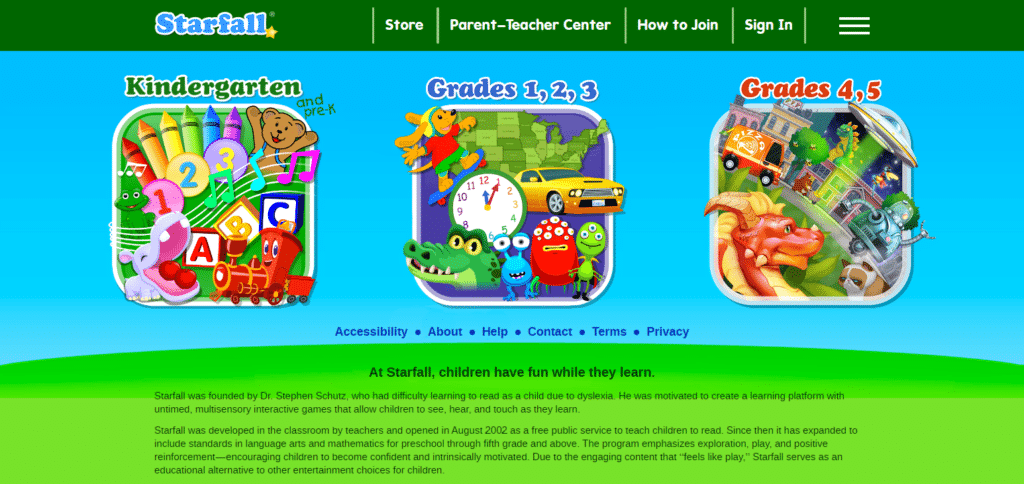 Starfall Apps For ESL Kindergarten Students