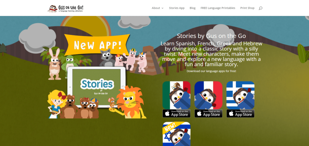 Gus on the Go Apps For ESL Kindergarten Students