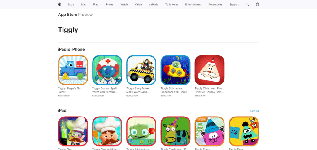 Tiggly Apps For ESL Kindergarten Students