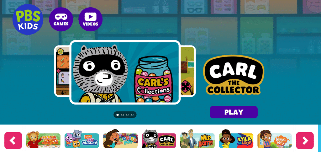 PBS Kids Games Apps For ESL Kindergarten Students