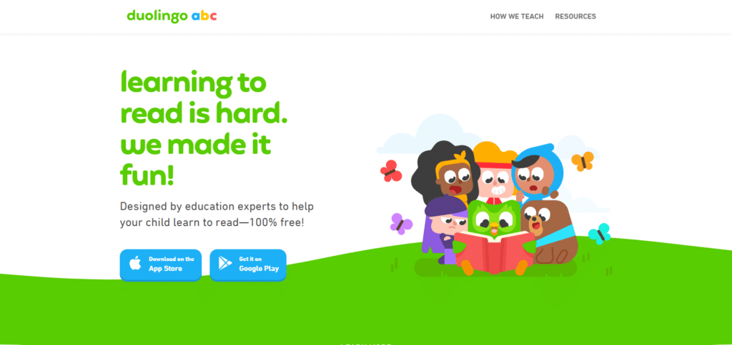 Duolingo ABC Apps For ESL Kindergarten Students