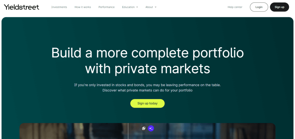 Yieldstreet Apps For Real Estate Investors