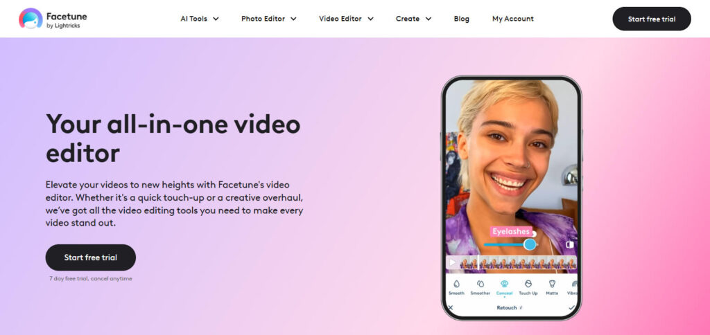 Facetune Video Apps For Designing Custom Instagram Stories
