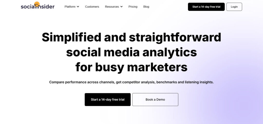 Socialinsider Apps For Tiktok Analytics