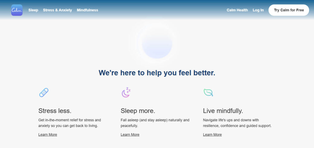 Calm Apps For Mental Health