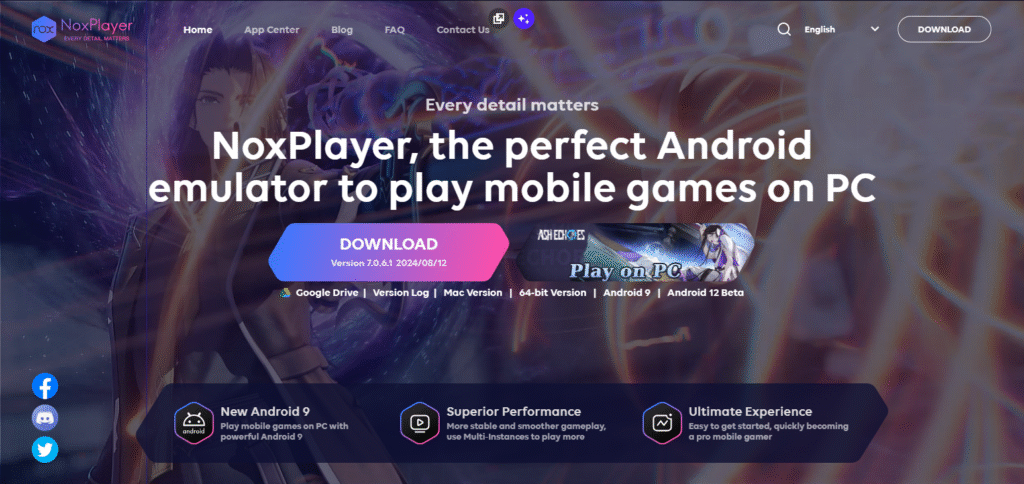 NoxPlayer Android Emulators For Pc