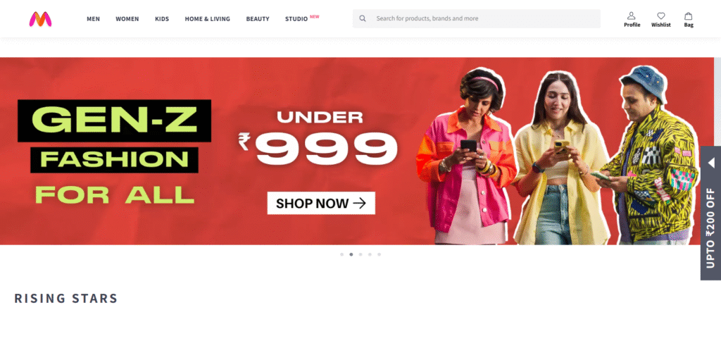 Myntra Apps for Online Shopping Deals