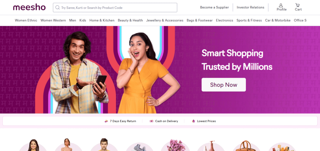 Meesho Apps for Online Shopping Deals