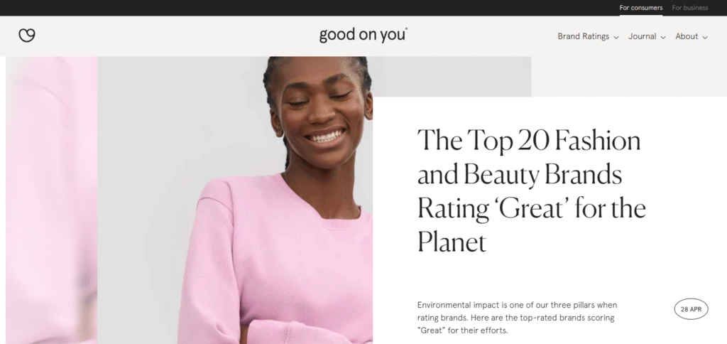 Good On You Apps for Sustainable Living and Eco-Friendly Choices