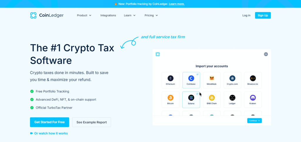 CoinLedger Apps for Managing Cryptocurrency Portfolio with AI