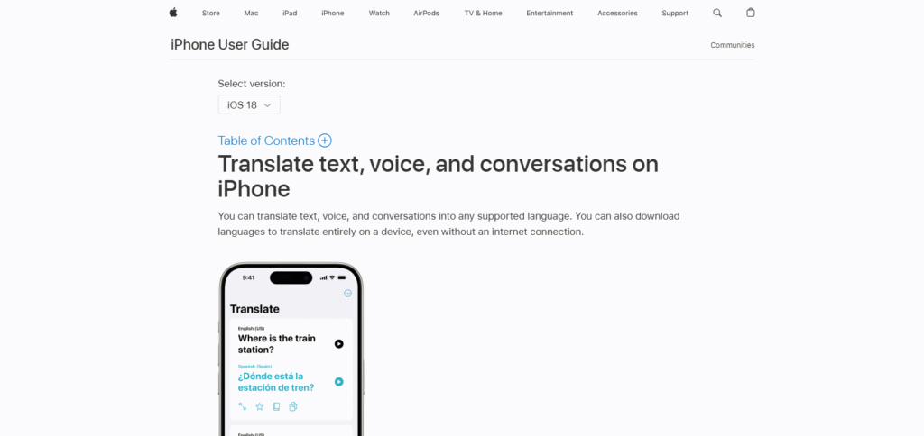 Apple Translate