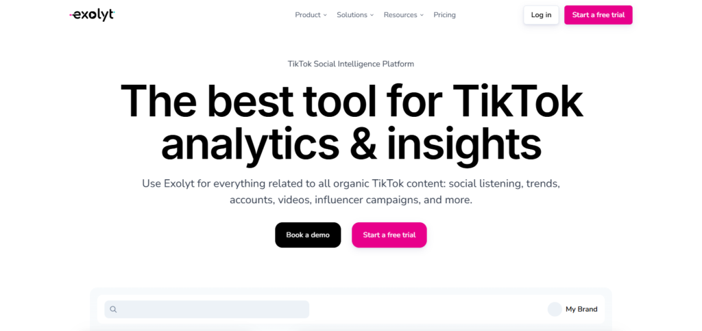 Exolyt Apps For Tiktok Analytics