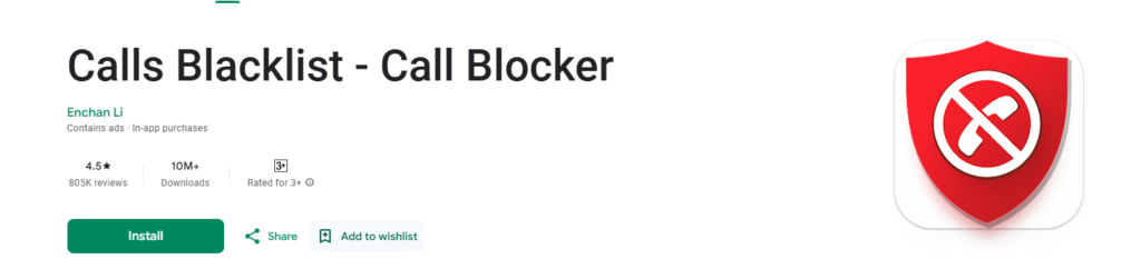 Calls Blacklist Apps To Block Spam Texts