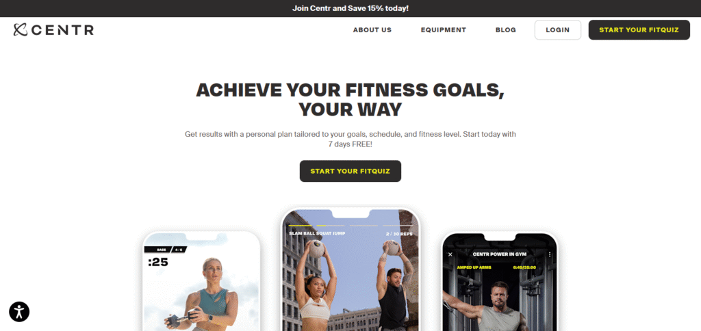 Centr Customizable Fitness Apps for Home Workouts