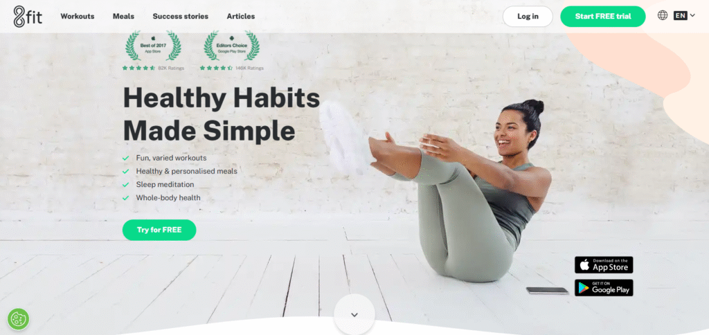 8fit Customizable Fitness Apps for Home Workouts